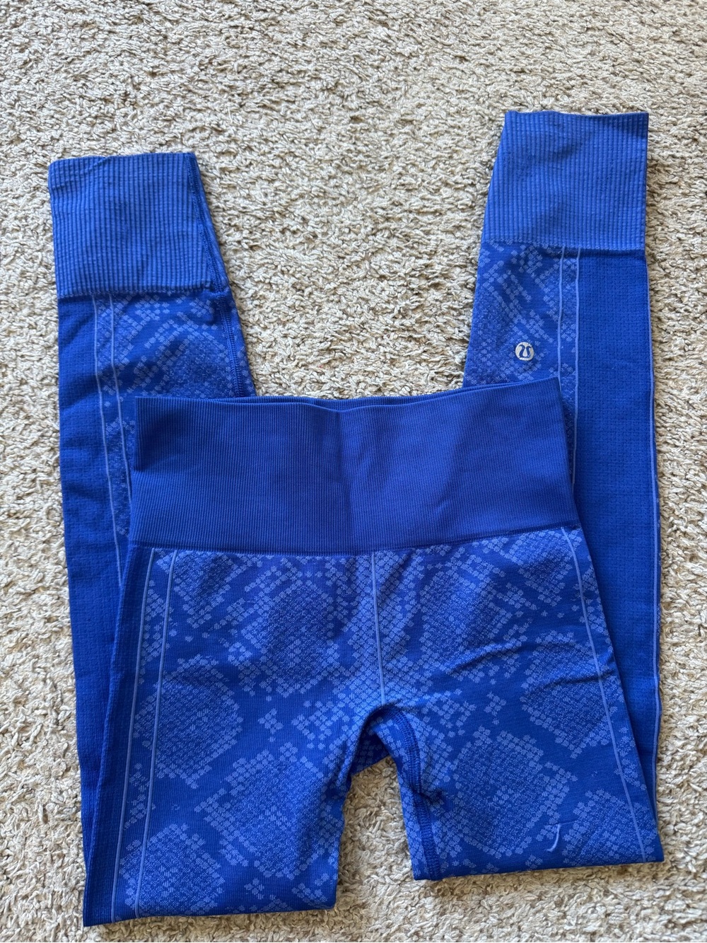 Lululemon Navy Blue High-Waist Seamless leggings